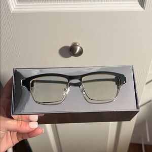 Stylish Black and Silver Men's Glasses